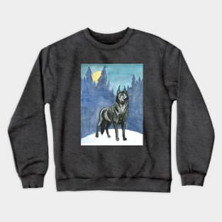 Barghest at Night Crewneck Sweatshirt